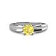 1 - Kelila 6.00 mm Round Lab Created Yellow Sapphire Solitaire Engagement Ring 