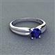 3 - Kelila 6.00 mm Round Blue Sapphire Solitaire Engagement Ring 
