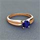 3 - Kelila 6.00 mm Round Blue Sapphire Solitaire Engagement Ring 