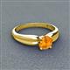 3 - Kelila 6.50 mm Round Citrine Solitaire Engagement Ring 