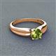 3 - Kelila 6.50 mm Round Peridot Solitaire Engagement Ring 