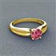 3 - Kelila 6.50 mm Round Pink Tourmaline Solitaire Engagement Ring 