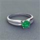 3 - Kelila 6.00 mm Round Emerald Solitaire Engagement Ring 