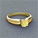 3 - Kelila 6.00 mm Round Lab Created Yellow Sapphire Solitaire Engagement Ring 