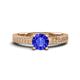 1 - Kaelan 6.50 mm Round Tanzanite Solitaire Engagement Ring 