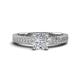 1 - Kaelan 6.00 mm Round White Sapphire Solitaire Engagement Ring 