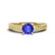 1 - Kaelan 6.50 mm Round Tanzanite Solitaire Engagement Ring 