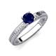 3 - Kaelan 6.00 mm Round Blue Sapphire Solitaire Engagement Ring 