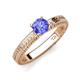 3 - Kaelan 6.50 mm Round Tanzanite Solitaire Engagement Ring 