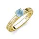 3 - Kaelan 6.50 mm Round Aquamarine Solitaire Engagement Ring 