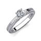 3 - Kaelan 6.50 mm Round Certified Diamond Solitaire Engagement Ring 