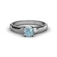 1 - Orlene Aquamarine Solitaire Ring  