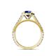 6 - Miah Blue Sapphire and Diamond Halo Engagement Ring 