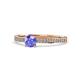 1 - Celia Tanzanite and Diamond Engagement Ring 