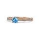 1 - Celia Blue Topaz and Diamond Engagement Ring 