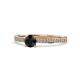 1 - Celia Black and White Diamond Engagement Ring 