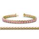1 - Tiara 3.10 mm Pink Sapphire Eternity Tennis Bracelet 