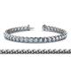 1 - Tiara 3.10 mm Aquamarine Eternity Tennis Bracelet 