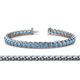 1 - Tiara 3.10 mm Blue Topaz Eternity Tennis Bracelet 
