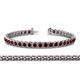 1 - Tiara 3.10 mm Red Garnet Eternity Tennis Bracelet 