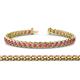 1 - Tiara 3.10 mm Rhodolite Garnet Eternity Tennis Bracelet 