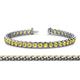 1 - Tiara 3.10 mm Yellow Sapphire Eternity Tennis Bracelet 