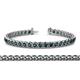 1 - Tiara 3.10 mm London Blue Topaz Eternity Tennis Bracelet 