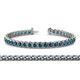 1 - Tiara 3.10 mm Blue Diamond Eternity Tennis Bracelet 