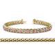 1 - Tiara 3.10 mm Pink Sapphire and Diamond Eternity Tennis Bracelet 