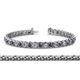 1 - Tiara 3.10 mm Iolite and Diamond Eternity Tennis Bracelet 