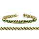 1 - Tiara 3.50 mm Green Garnet Eternity Tennis Bracelet 