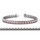 1 - Tiara 3.50 mm Pink Tourmaline Eternity Tennis Bracelet 