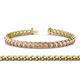 1 - Tiara 3.50 mm Pink Tourmaline Eternity Tennis Bracelet 