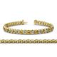 1 - Tiara 3.50 mm Citrine and Diamond Eternity Tennis Bracelet 