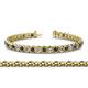 1 - Tiara 3.50 mm Black and White Diamond Eternity Tennis Bracelet 