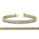 1 - Tiara 3.80 mm Aquamarine Eternity Tennis Bracelet 