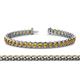 1 - Tiara 3.80 mm Citrine Eternity Tennis Bracelet 