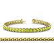 1 - Tiara 3.80 mm Peridot Eternity Tennis Bracelet 