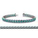 1 - Tiara 3.80 mm London Blue Topaz Eternity Tennis Bracelet 