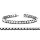 1 - Tiara 3.80 mm White Sapphire Eternity Tennis Bracelet 