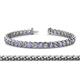 1 - Tiara 3.80 mm Tanzanite and Diamond Eternity Tennis Bracelet 