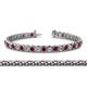 1 - Tiara 3.80 mm Ruby and Diamond Eternity Tennis Bracelet 