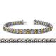 1 - Tiara 3.80 mm Citrine and Diamond Eternity Tennis Bracelet 