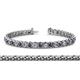 1 - Tiara 3.80 mm Iolite and Diamond Eternity Tennis Bracelet 