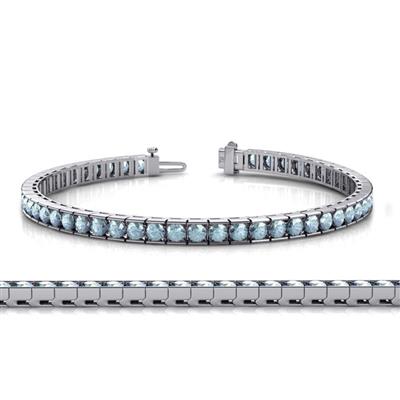 Abril Aquamarine Eternity Tennis Bracelet