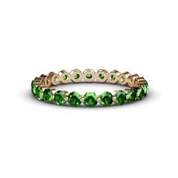 Valerie Green Garnet Eternity Band Floating Green Garnet Womens Eternity Ring Stackable ctw K Rose Gold