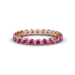 Valerie Pink Tourmaline Eternity Band Floating Pink Tourmaline Womens Eternity Ring Stackable ctw K Rose Gold