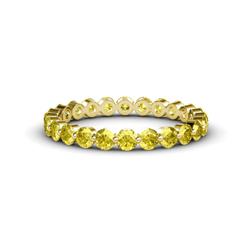 Valerie Yellow Sapphire Eternity Band Floating Yellow Sapphire Womens Eternity Ring Stackable ctw K Yellow Gold