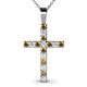 1 - Aja Citrine and Diamond Cross Pendant 
