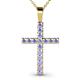 1 - Aja Tanzanite Cross Pendant 